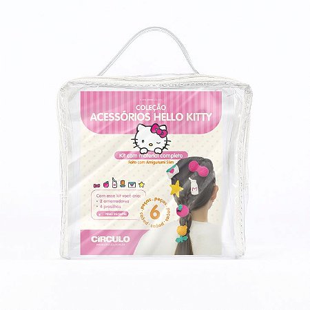 Kit de Acessórios para Cabelo Hello Kitty - Círculo