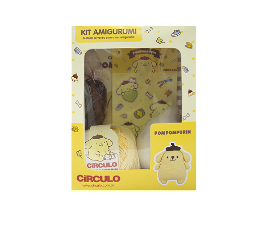 Kit Amigurumi Coleção Hello Kitty and Friends - Pompompurin - Círculo