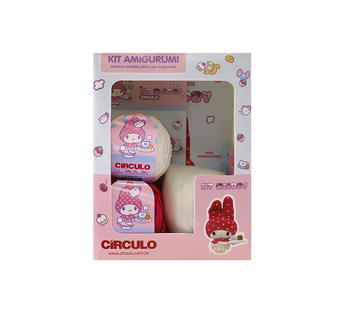 Kit Amigurumi Coleção Hello Kitty and Friends - My Melody - Círculo