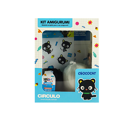 Kit Amigurumi Coleção Hello Kitty and Friends - Chococat - Círculo