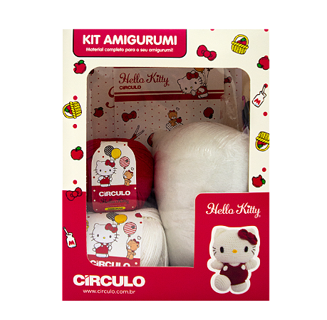 Kit Amigurumi Coleção Hello Kitty and Friends - Hello Kitty - Círculo