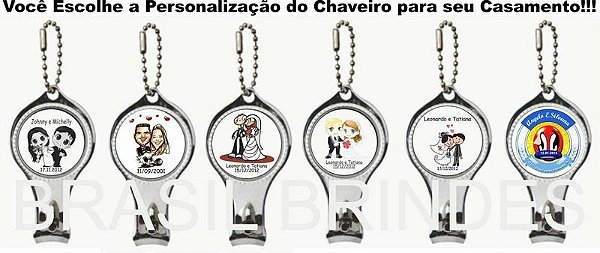Chaveiros resinados
