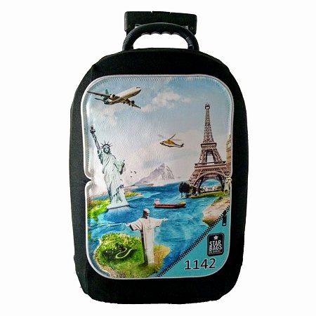 Capa para mala Star Bags Pontos Turisticos