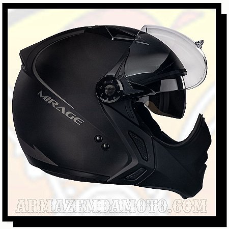 CAPACETE MIRAGE CLASSIC PRETO FOSCO