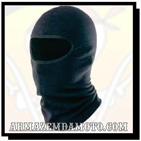 BALACLAVA TOUCA NINJA PRETA EM TECIDO