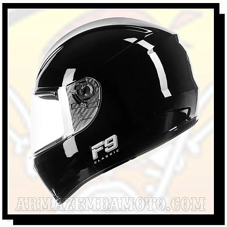CAPACETE FLY F-9 CLASSIC PRETO