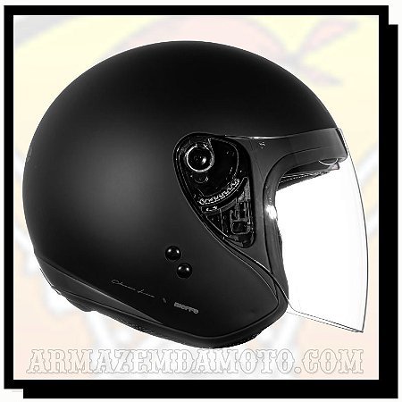 CAPACETE BIEFFE ALLEGRO CLASSIC PRETO FOSCO