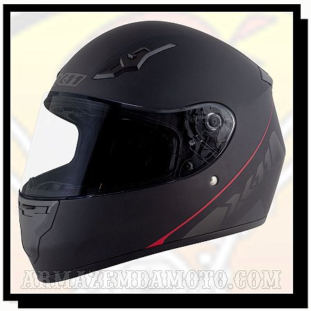CAPACETE X11 TRUST SOLIDES PRETO FOSCO