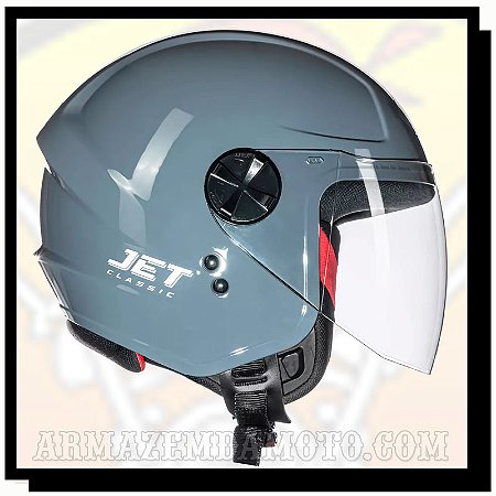 CAPACETE FLY JET CLASSIC CINZA