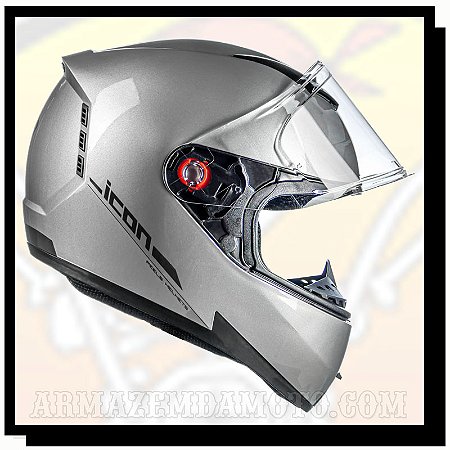 CAPACETE ICON 23 CINZA GRAFITE