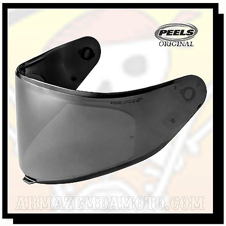 VISEIRA FUMÊ ESPELHADA METALIZADA PRATA PEELS ICON