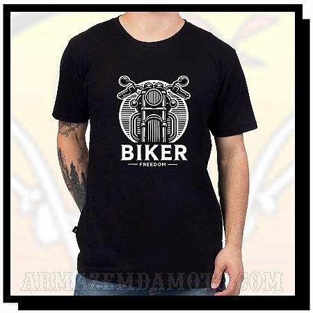 CAMISETA BIKER FREEDOM PRETA