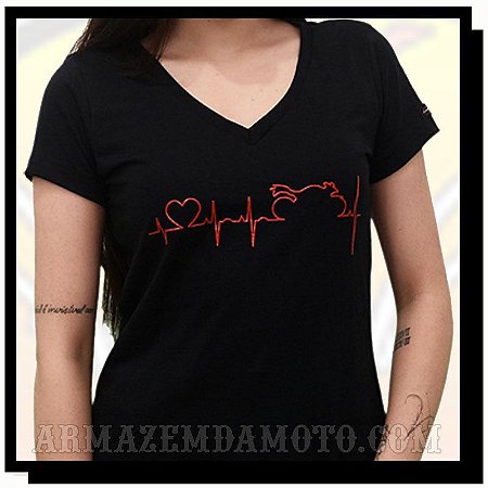 CAMISETA FEMININA HEARTBEAT