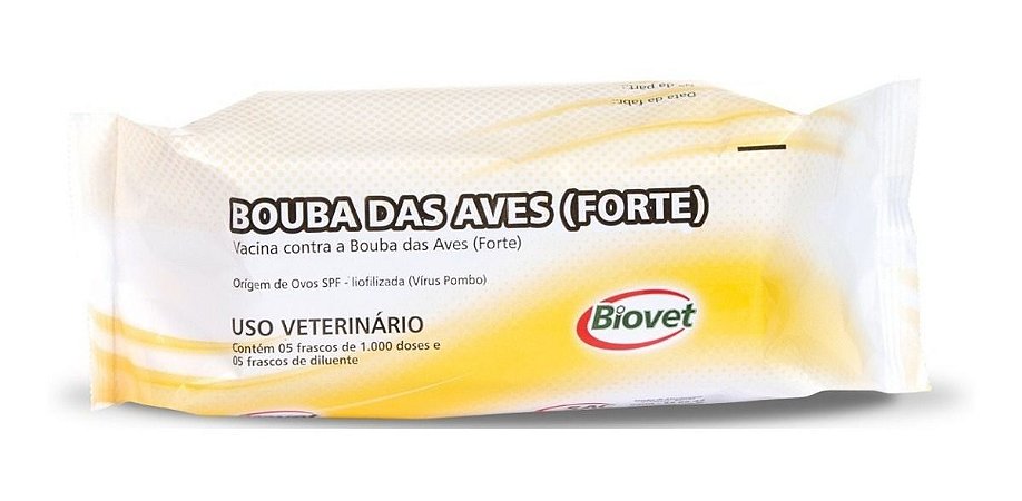 Vacina Pintinho Bouba Forte Aviaria Frasco 1000ds Biovet