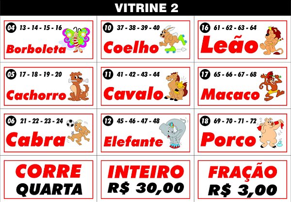 CRACHÁ DOS BICHOS - VITRINE 2 (desenho)