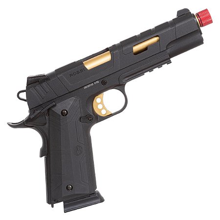 Pistola Airsoft GBB 1911 Redwings Gold -  ROSSI