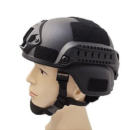 Capacete Tático Militar com Trilhos Mich 2000