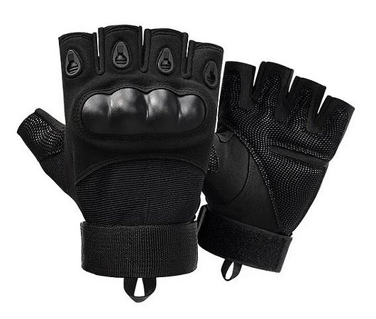 Luva Tática Meio Dedo