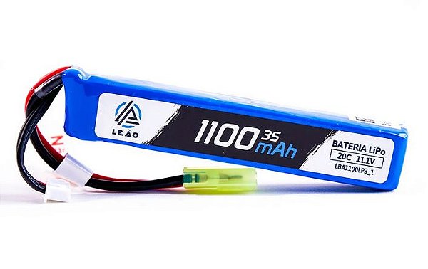 Bateria Lipo 11.1v 3s 1 Pack 1.100mah - LEÃO