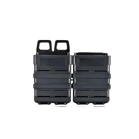 Porta Mag 556 (M4) Rígido Duplo Modular - Preto