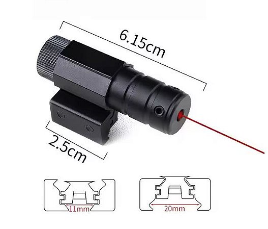 Laser para Trilho Picatinny 11 / 20mm