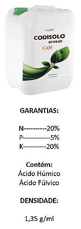 Adubo Liquido Foliar e Solo Organomineral para Café