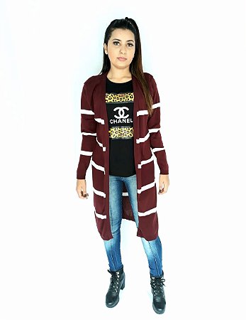 maxi cardigan tricot