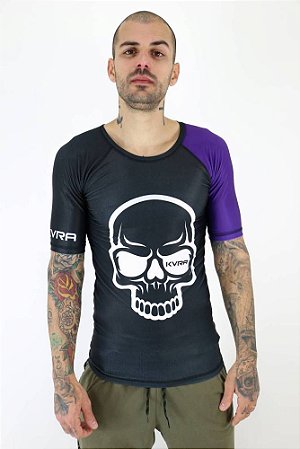 RashGuard KVRA Lycra Masc Faixa Roxo G