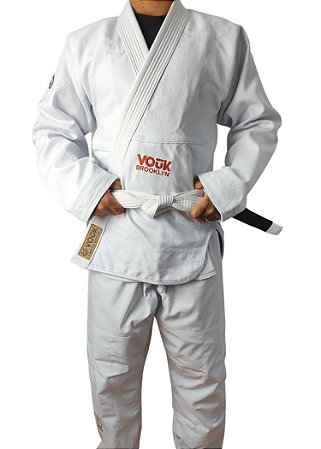 KIMONO TRANÇADO JIU JITSU VOUK BROOKLIN BRANCO