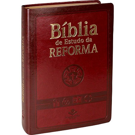 BÍBLIA DE ESTUDO DA REFORMA - VINHO C/ ÍNDICE
