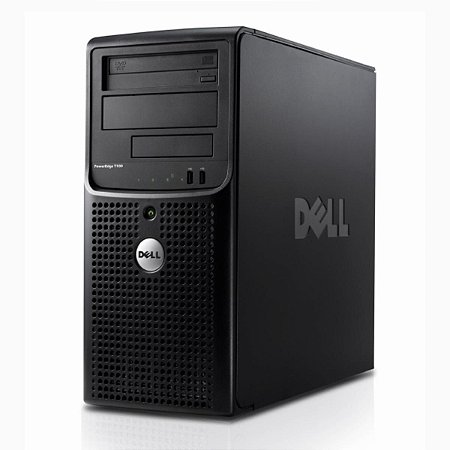 Servidor PC Dell Power Edge T100, Computador usado, Dual-Core CPU E5700 - 3.00GHz, 4GB, HD250GB, VGA, 5 USB, SERIAL DB9!