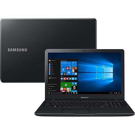 Notebook usado, Samsung 300E, Celeron 3865U, 1.80GHz, 4GB, 1TB , 15.6", Bateria boa, Win10 + Teclado alfanumérico!