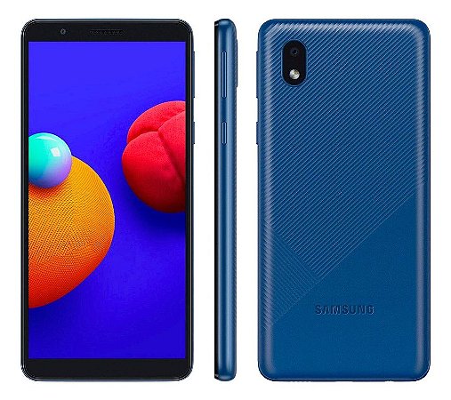 Samsung Galaxy A01 Seminovo 32gb Dual Chip Barato Azul