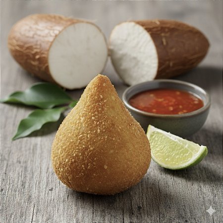 Coxinha Fit de mandioca com frango - 150g