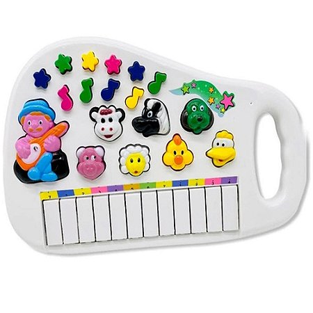 Piano Animal Musical Fazendinha Teclado Infantil