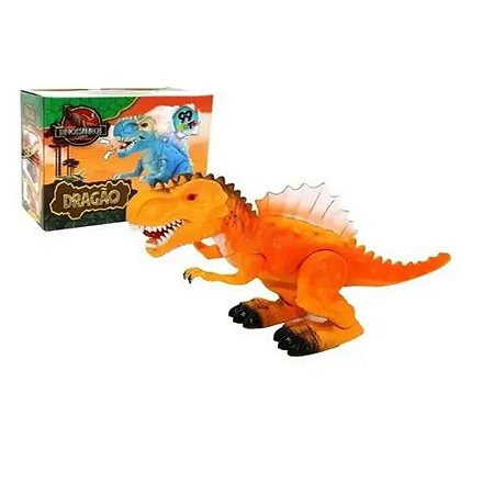 Brinquedo Dinossauro Com Som e Luz Grande Meninos