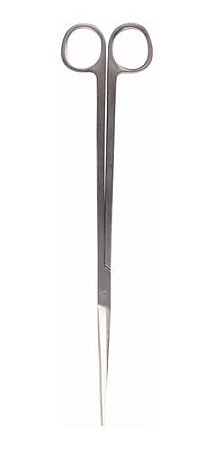 Tesoura Reta Aço Inox Para Aquário Plantado Ou Terrário 26cm