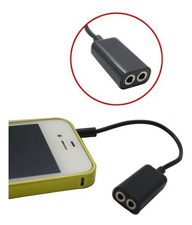 Cabo Divisor P2,duas Saídas Fone Ouvido,mp3, Celular Stéreo