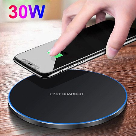 Carregador Ionct Indução S/fio 30w S9 iPhone X (compatível)