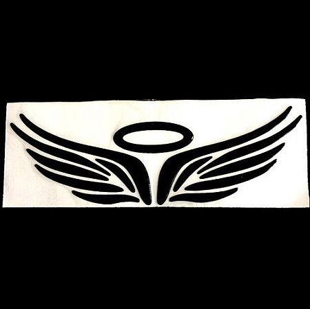Colante Adesivo  Asa Auréola Anjo Carro Notebook