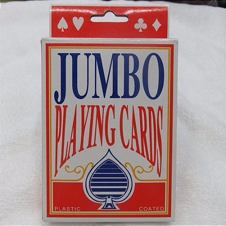 Jogo De Baralho - Jumbo - Carta Super Grande  12,20 x 9cm