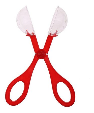 Tesoura Pegador De Alimentos Vivos Ou Ovos Réptil Ou Limpeza