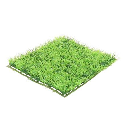 Grama artificial aquário plástico decoração peixe 25x25x3cm