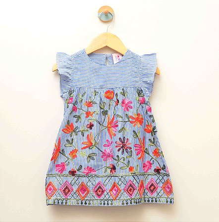 Vestido Listra Bordado