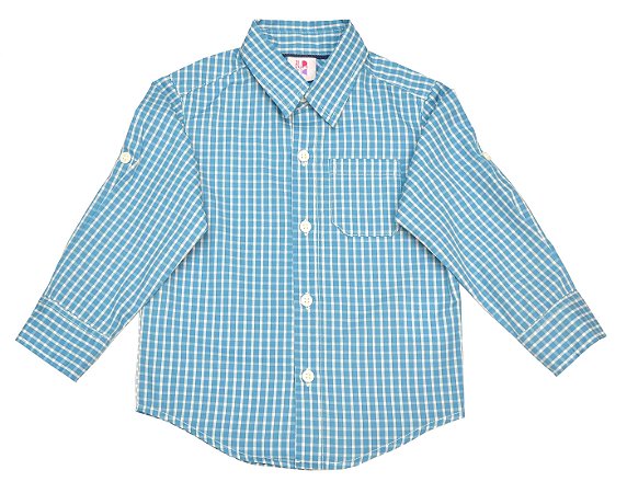 Camisa manga longa - Xadrez pequeno Tal Pai, Tal Filho