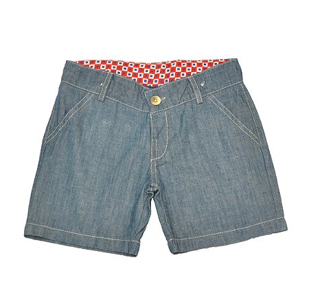 Bermuda Alfaiataria -  Jeans Chambray