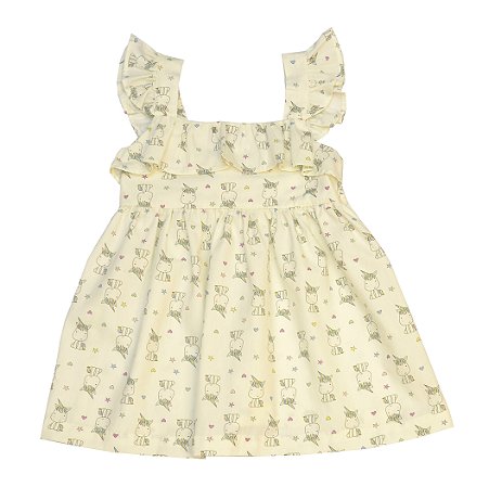 Vestido com alças - baby unicórnio
