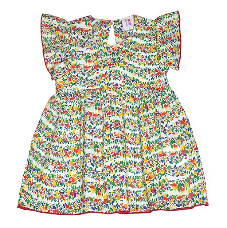 Vestido floral Liberty babado