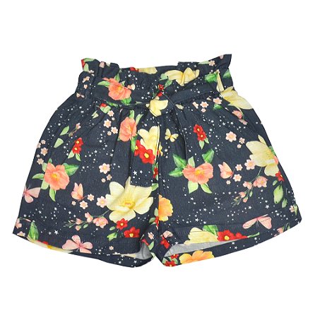 Short clochard floral