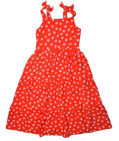 Vestido Longo Alças Babados Marias